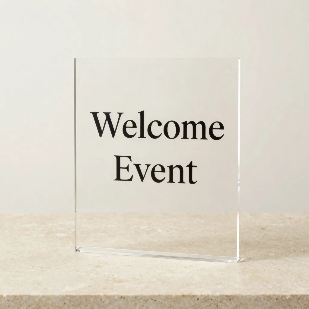 Acrylic Welcome Sign